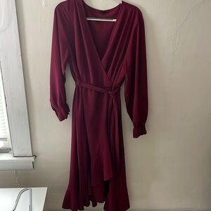 Faux Wrap Maxi Dress